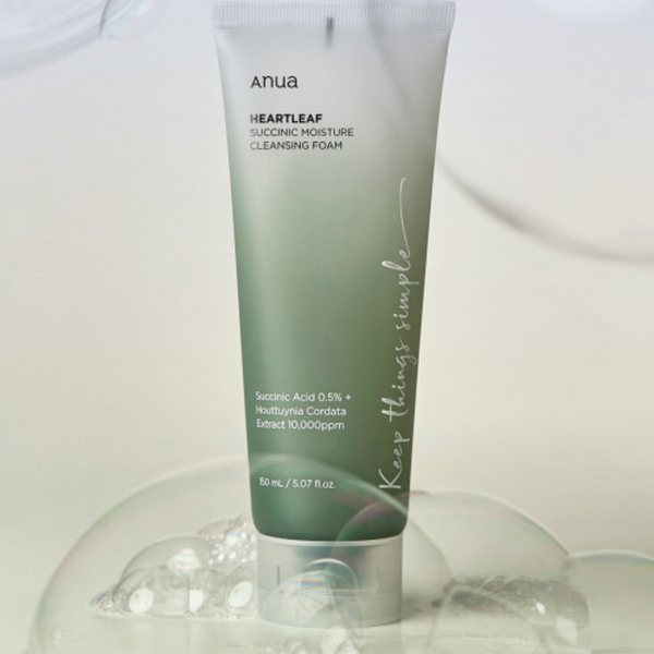 ANUA - HEARTLEAF SUCCINIC MOISTURE CLEANSING FOAM 150ml